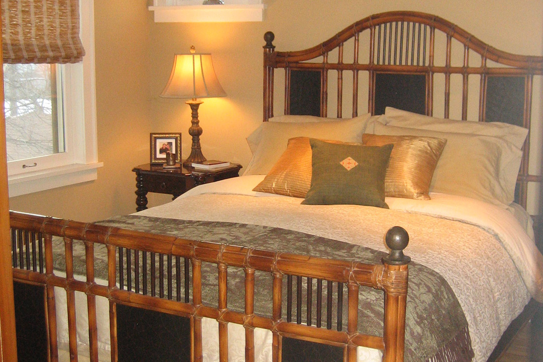 Bedding in Master Bedroom Minneapolis Tudor Interior Design