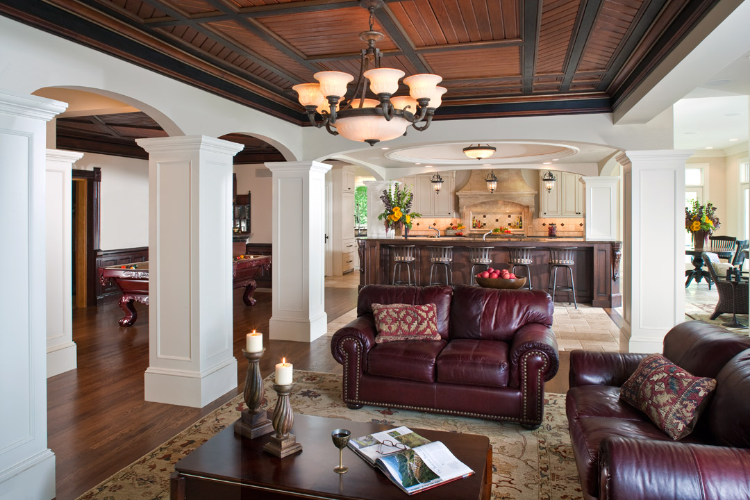 Living Room Bald Eagle Lake Interior Design