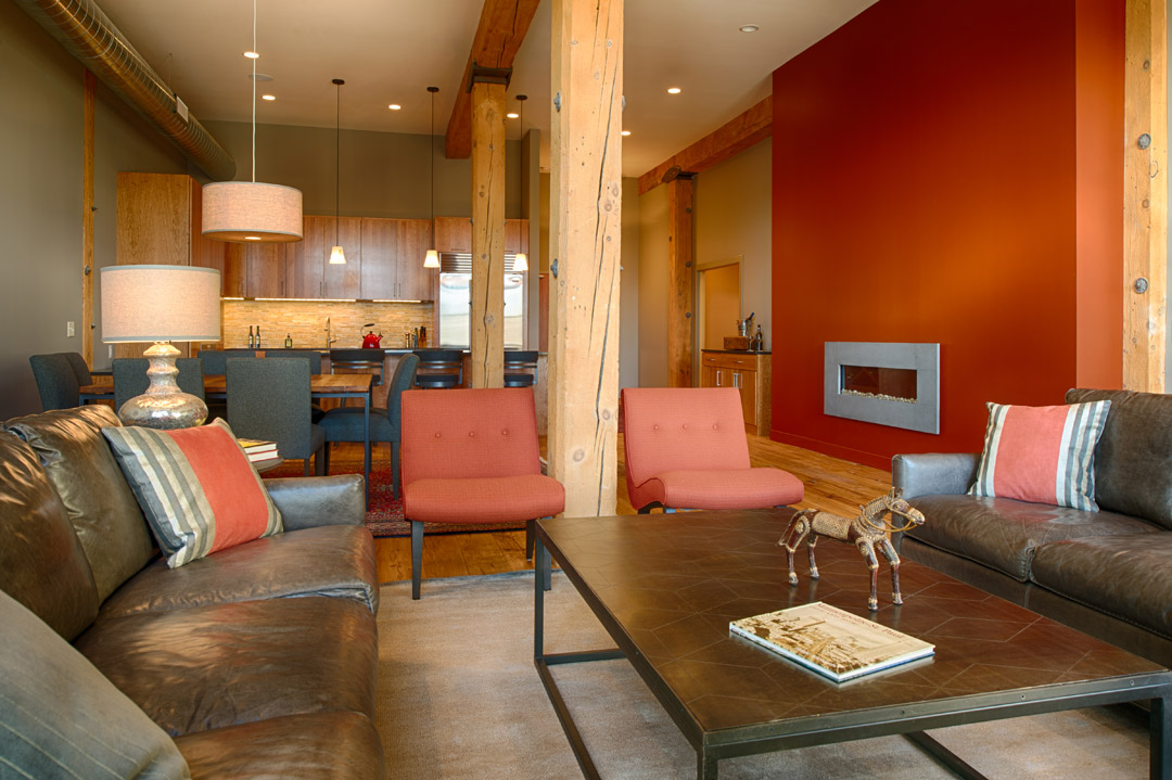 Living Space Downtown Loft Interior Design